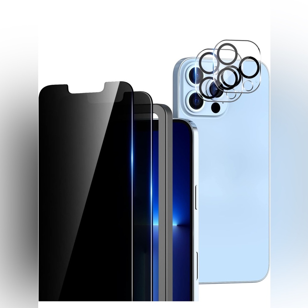 iPhone 13 Pro - 2 Pack Screen Protector Tempered Glass. NWT.